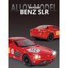 Modellino Auto in Lega Mercedes-Benz SLR 1/24 Suono e Luci Pull Back Giocattolo per Bambini Collezionabili Regalo di Compleanno