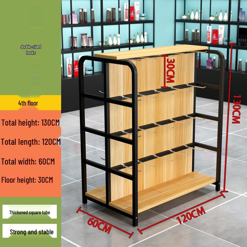 Versatile Multi-Layer Snack Display Rack for Supermarkets and Convenience Stores