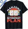 Mah Jongg Sets Vintage Retro Mahjong Tshirt Print Original Design Gifts T Shirts Streetwear Custom Tshirt Camiseta Hombre