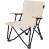 Outdoor Chair Snow Peak Camping Folding Portable Picnic Supplies Beach Fishing Stool Table (beige)