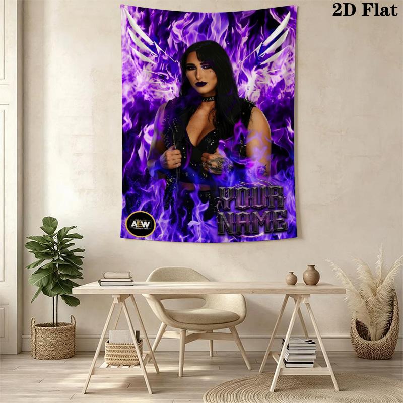 Name Custom Rhea Ripley Wall Tapestry Aesthetic Wall Hanging Printed Fabric Blanket Decorative Tapestries for Bedroom Living Room Home Decor