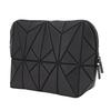 Standing Makeup Bag Foldable Water Proof PVC Travel Cosmetic Organizer One Press Open with Hard Base Detachable Divider