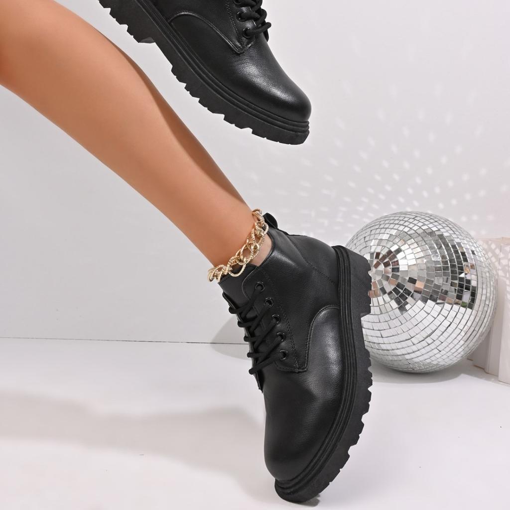 Popular large-size Martin boots thick-soled Martin boots women's new fashion versatile casual short boots in autumn and winter 2025