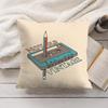 Vintage Retro Cassette Tape Cushion Cover Short Plush Double-Sided Printing Home Machine Washable In Warm Winter Pillow Cover