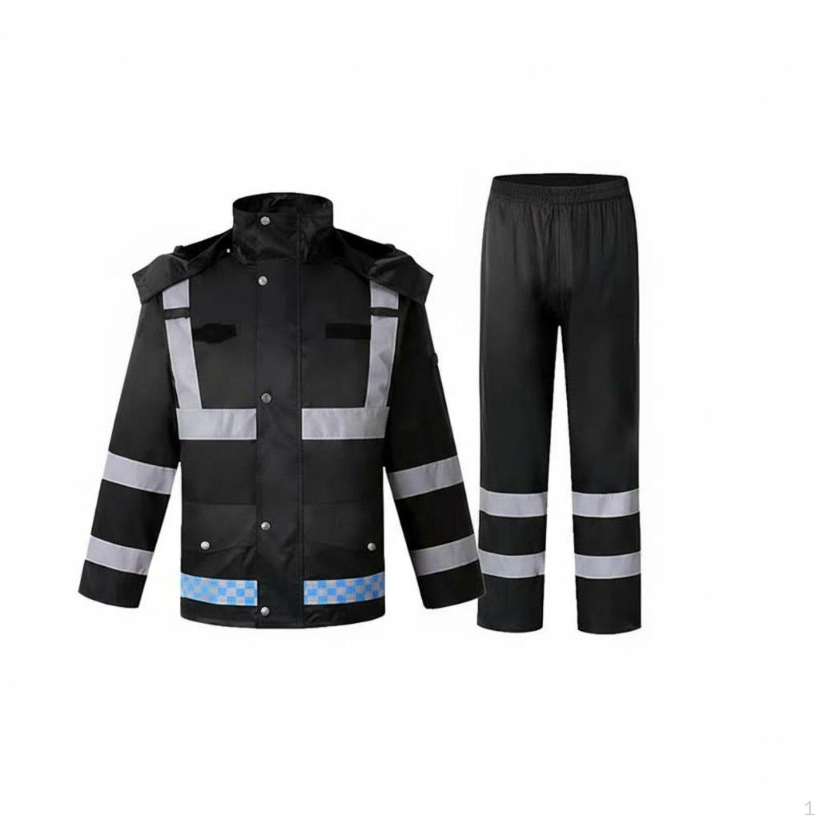Reflective Rain Suit Heavy Duty High