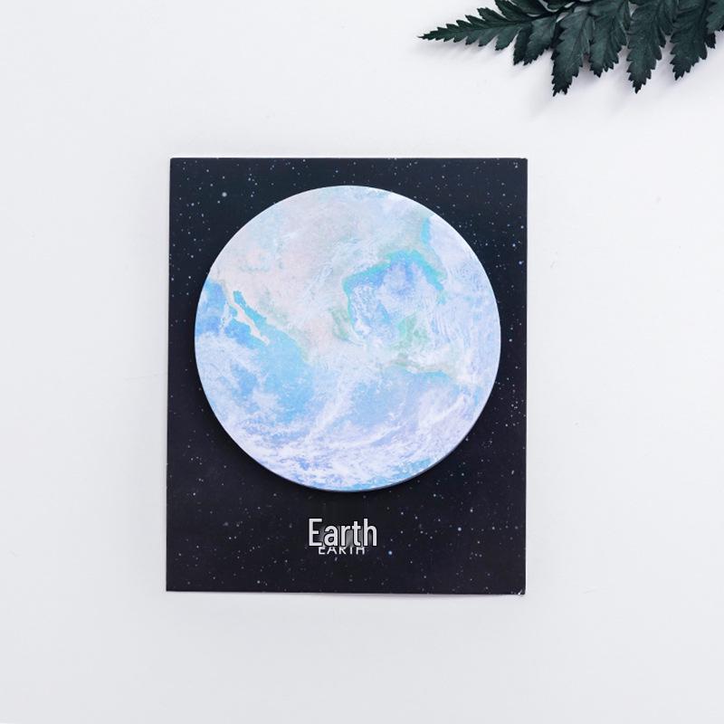 Zhi Shun Sci-Fi Planet Sticky Round Memo Pad