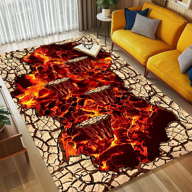 Lava Path Living Room Nonslip Area Rug Soft Carpet For Bedroom Game Playroom Sofa Office Home Decor Doormat Christmas Gift C9261608