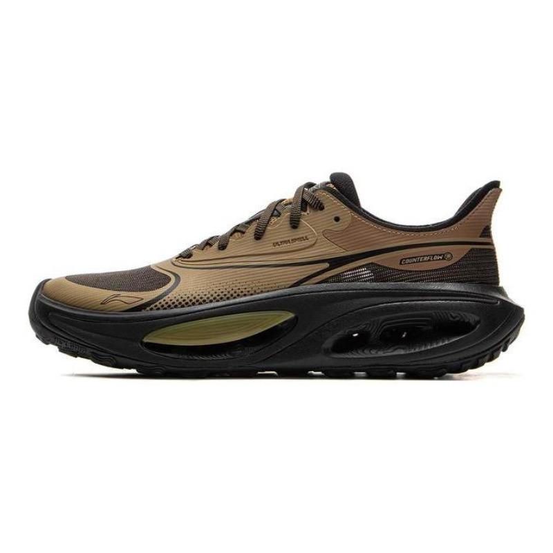 LiNing CF Su Xunyou unisex hiking shoes yellow walnut brown breathable quick draining AHCV017-3
