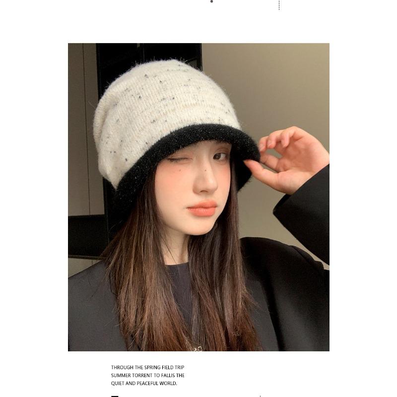 Women S Slouch Beanie Warm Windproof Korean Style Casual Cold Hat