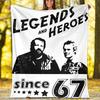 Terence Hill and Bud Spencer printed blanket—lightweight,soft,warm;versatile blanket all seasons—perfect as &air-conditioning throw,nap blanket