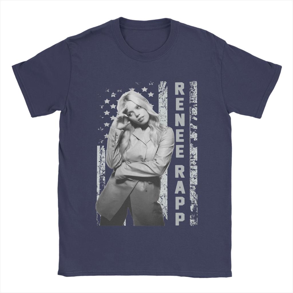 Unisex S Renee Rapp T Shirts Cotton Clothes Vintage Short Sleeve Round Collar Tee Shirt Graphic Printed TShirt