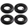 4PCS 4.10 3.50 4 Inner Tube Wheelbarrow Rubber Tire Tube with Bent Valve Stem for Mower Hand Truck 4.10 3.50 4 Bent Stem