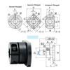 Linear Ball Bearing Round Linear Flange Bearing D25 25mm Gcr15 Bearing Steel High Accuracy for Machine Equipment