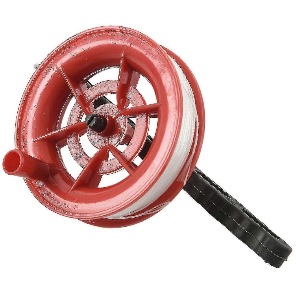 Durable 100m Twisted Nylon Kite Line Reel Winder with Lock, Outdoor Flying Gear