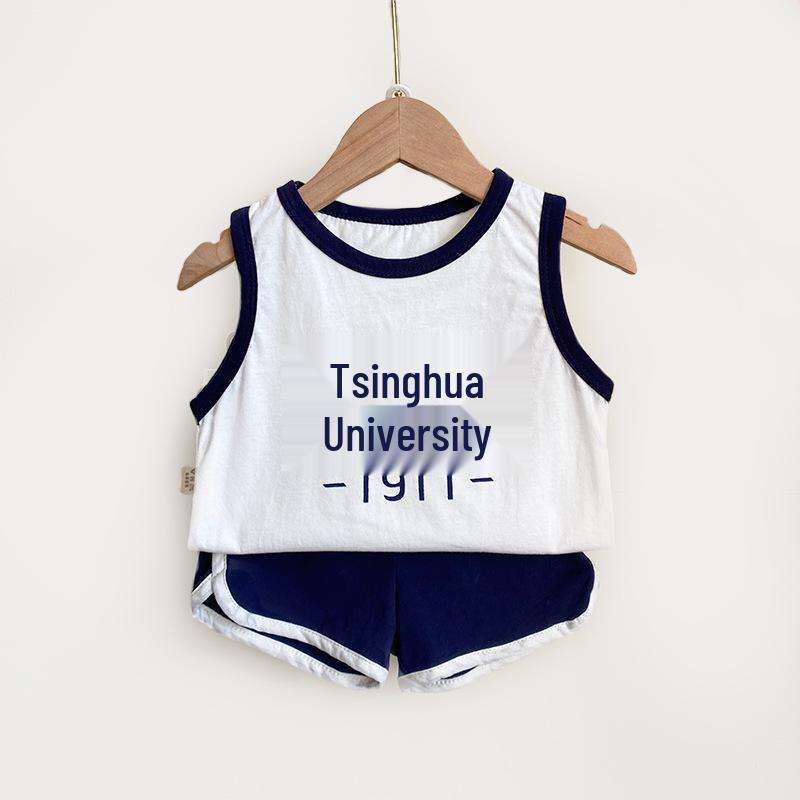 Children's College Style Summer Set 2025: Peking & Tsinghua University Graduation/Performance Outfit