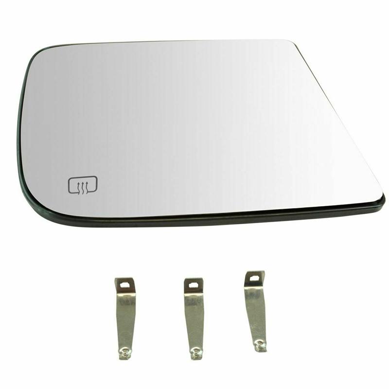 Vyhřívané sklo zrcátka pro tažný vůz LH+RH s upevňovacími klipy pro Ram 1500 2500 3500 11-18 Bezpečné náhradní sklo zrcátka na straně řidiče a spolujezdce pro nákladní vůz