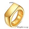9MM Smooth Diamond Titanium Steel Ring Minimalist Fashion Jewelry for Men Women