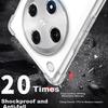 Shockproof Phone Case for OPPO Find X8, Full Protection Anti-Drop Airbag Transparent Soft TPU Cover - Transparent White