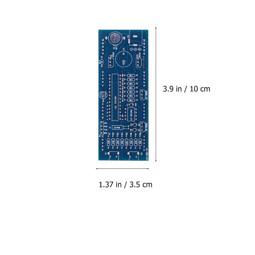Scm Clock Kit Blue Single Chip Microcomputer Digital Clock DIY Easy Learning Long Time Use No Harmful Substances