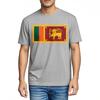 Top Tees Black Basic T Shirt Sri Lanka Flag On Black Daily Wear Mens Tshirt Hiphop Summer Tshirt Streetwear