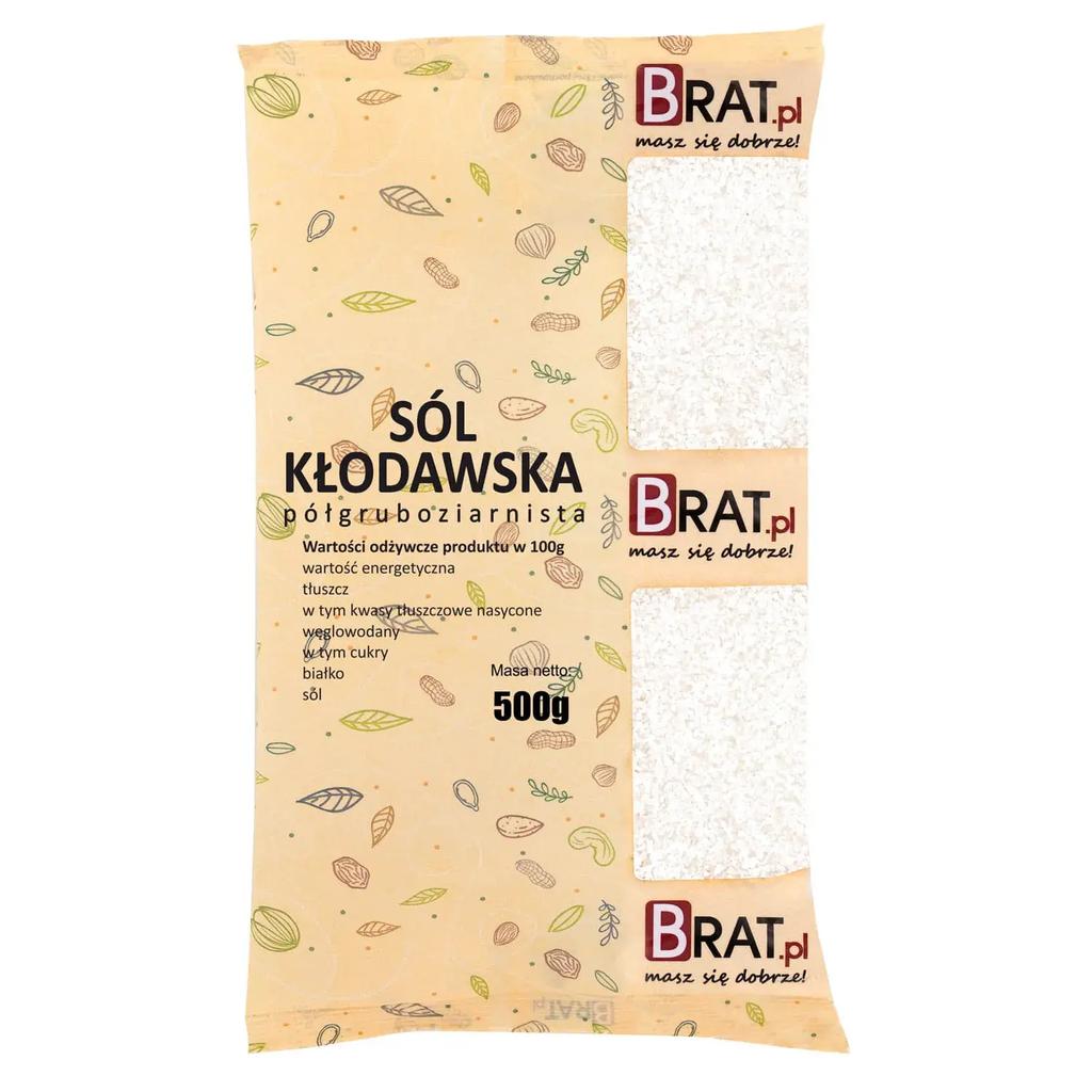 Kłodawa semi-coarse salt Brat.pl 500g