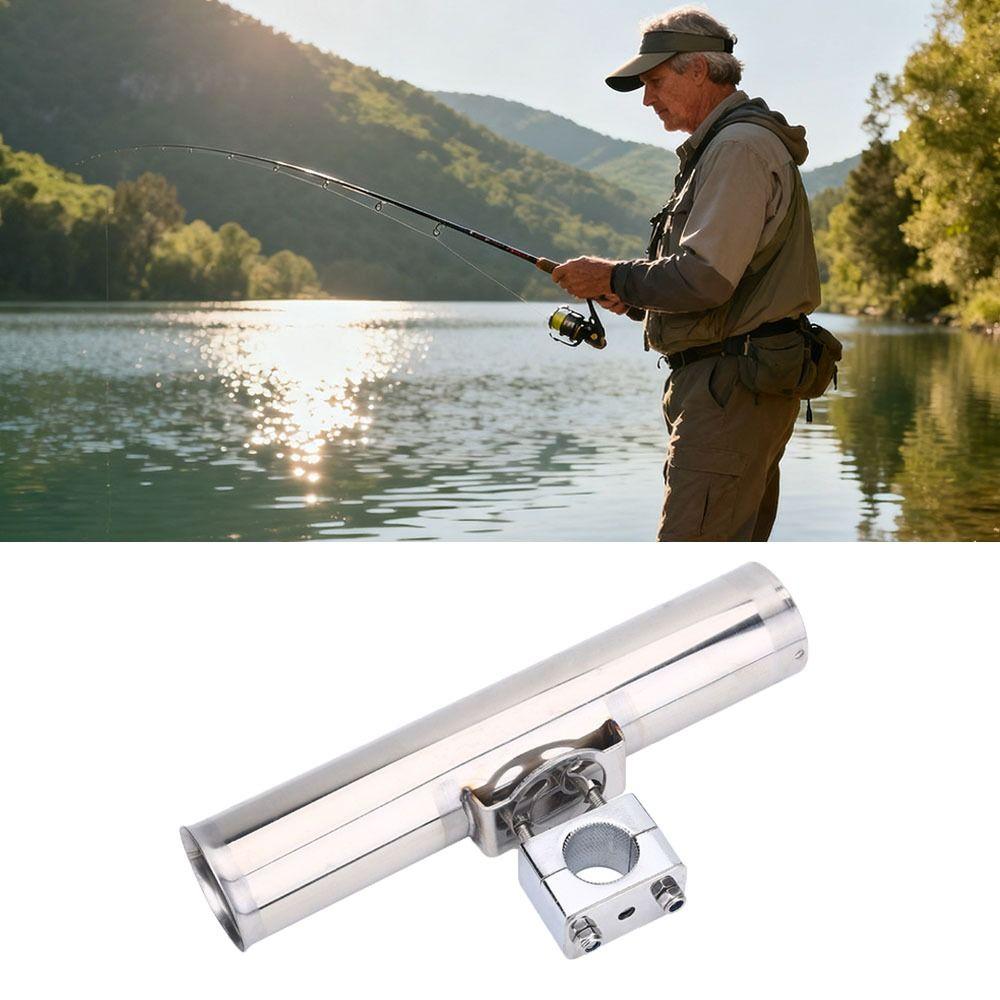 Silver Boat Fishing Rod Holder Adjustable Rod Support Stand Durable Fishing Rod Holder  Marine