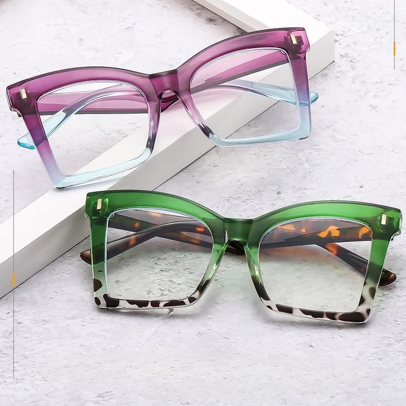 Fashion Butterfly Frame Anti Blue Light Reading Glasses for Men Women Personalized Color Blocking Presbyopia Glasses