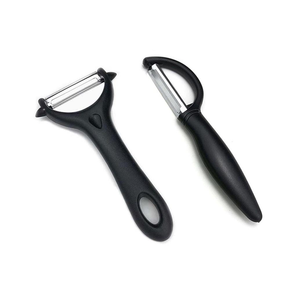 Stainless Steel Melon and Vegetable Peeler with Plastic Handle - Essential Kitchen Gadget