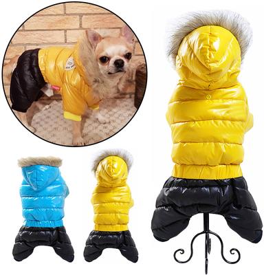 Winter Hondenkleding Huisdier Waterdicht Zacht Bont Hoodies voor Kleine Middelgrote Honden Puppy Jasje Dikker Warme Chihuahua Yorkie Huisdieren Kleding