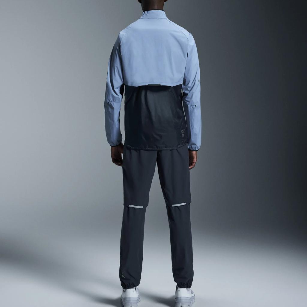 On Weather Protective Lightweight Stand Collar Zip Jacket Men Jacket Light-Gray-Blue Midnight 1ME10310734