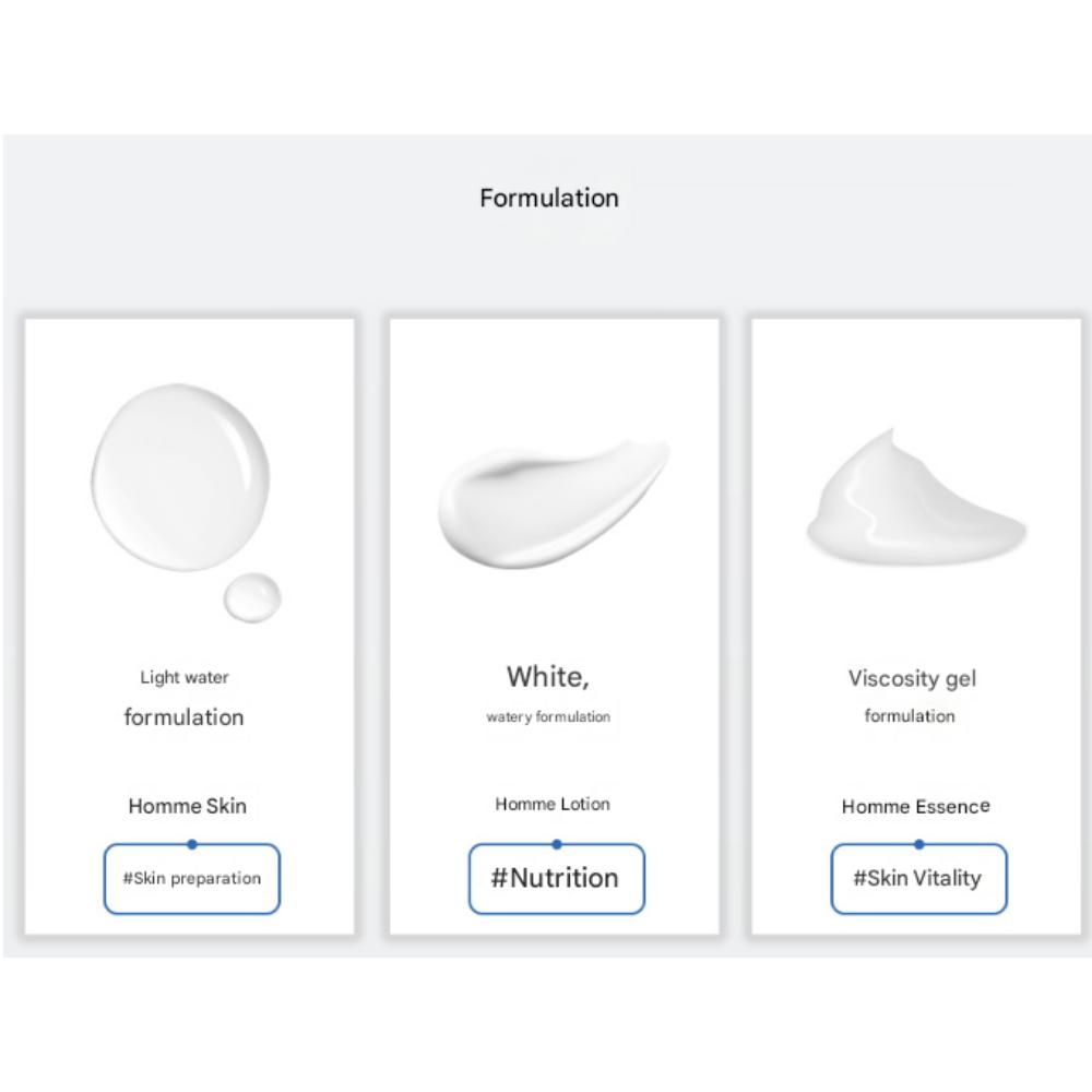 3W CLINIC Seol Gukhwa (Snow Chrysanthemum) Homme 3-Piece Skincare Set