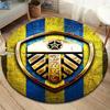 Kulatý koberec Leeds United Football Club, Koberec do obývacího pokoje, ložnice, k pohovce, herny, Protiskluzová podložka