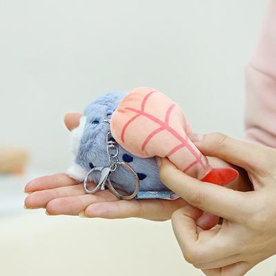 Cartoon Niedlich Plüsch Sushi Seehund Otter Spielzeug Schlüsselanhänger Anhänger Dekoration Kissen Kawaii Sushi Seeotter Schlüsselanhänger Rucksack Ornament