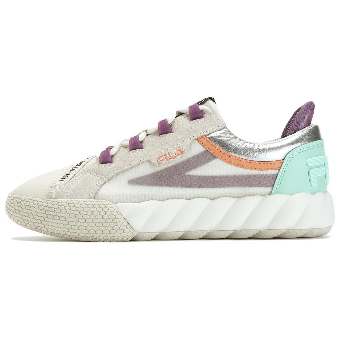 FILA CAMPO Abrasion Resistant Low top Skateboard Shoes Women s Ecru F12W333201FSC 38