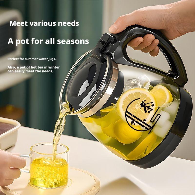 Gianxi  Glass Teapot High Temperature Resistant Thickened Single Pot Small Flower Tea Pot Water Kettle Filter Heat-Resistant