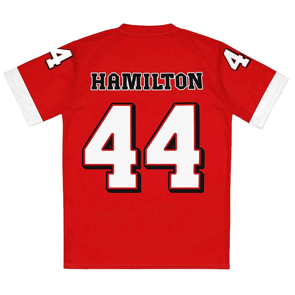 CamisetasLewis Número 44 Hamilton Manga Curta Gola Redonda Camiseta Casual Roupas Unisex