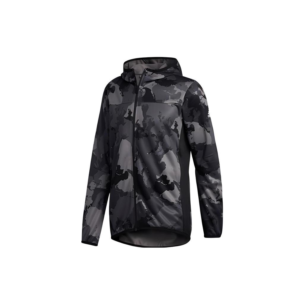 adidas Con Camo Hoodie Jacket Men's Gray GC8266