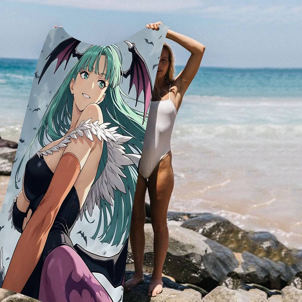 Girl Game M-morrigan Aensland Microfiber Beach Towel Absorbent Quick dry Soft Yoga Swimming Resort Mountain Climbing Towel