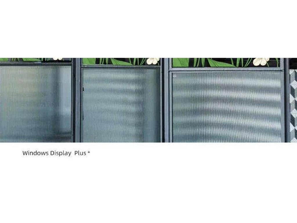 Purple Fresh Flower Static Cling Decoration for Shop Windows and Doors