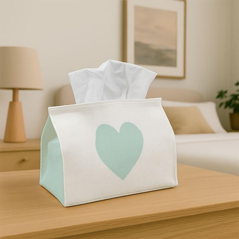 1pc Heart-Shaped Tissue Box - Gentle Colors And a Romantic Design, Measuring 17.02*25.91 cm, Perfect for The Kitchen, Living Room, Bedroom, And Bathro