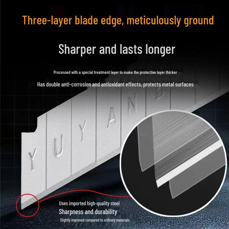 

18MM TD-06SK5 Utility Knife Blades - Sharp High Carbon Steel for Cutting Wallpaper and Paper