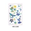 Fairy Tale Glitter Tattoo Stickers: Waterproof Butterfly, Unicorn & Bear Designs