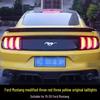 Ford Mustang 2015-2020 Modified Taillight Assembly with Five Mode Switch (3 Red, 3 Yellow)