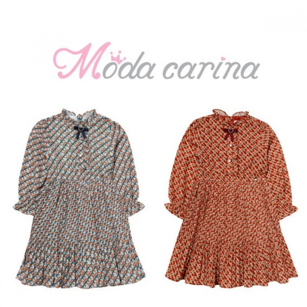 

[Moda Carina] Moda Carina Lala Wrinkle Dress Teal/100