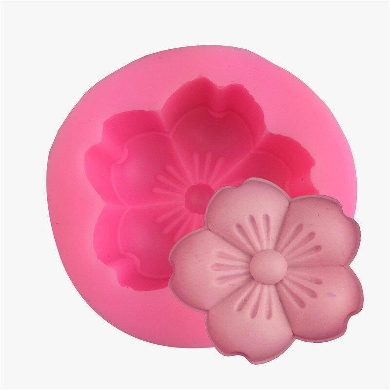 New DIY gypsum shape in the shape of a cherry blossom - 2 pcs.