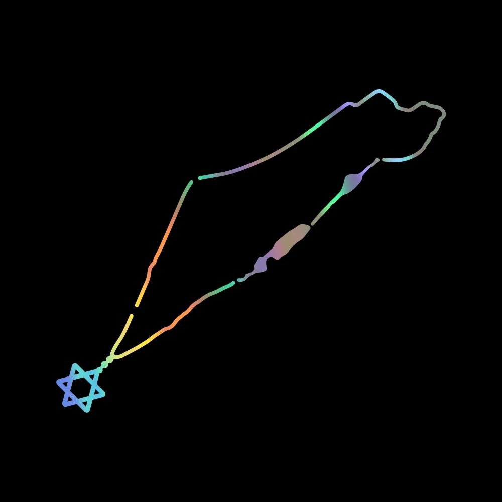 

Карта Израиля Наклейки на автомобиль Креативные наклейки на автомобиль Водонепроницаемые наклейки для кузова автомобиля Окна Заднего лобового стекла Мотоцикла Топливный бак Виниловые наклейки 30x9CM