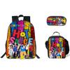Babymonster Printed Schoolbag Pencil Bag Ice Bag Three-Piece Set Primary And Secondary School Children'S Storage Bag