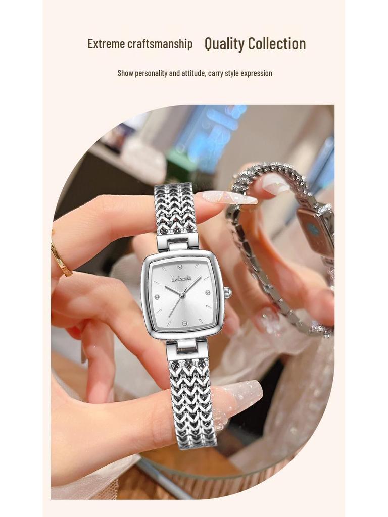 La Baoli Retro Women's Quartz Gold Watch - French Style, Artistic, High-End Feel