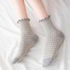 6Pairs Women Lolitas Crew Socks Cotton Bootie Socks Ruffle Frilly Ankle Dress Socks Sweet Calf Socks Princesses Socks