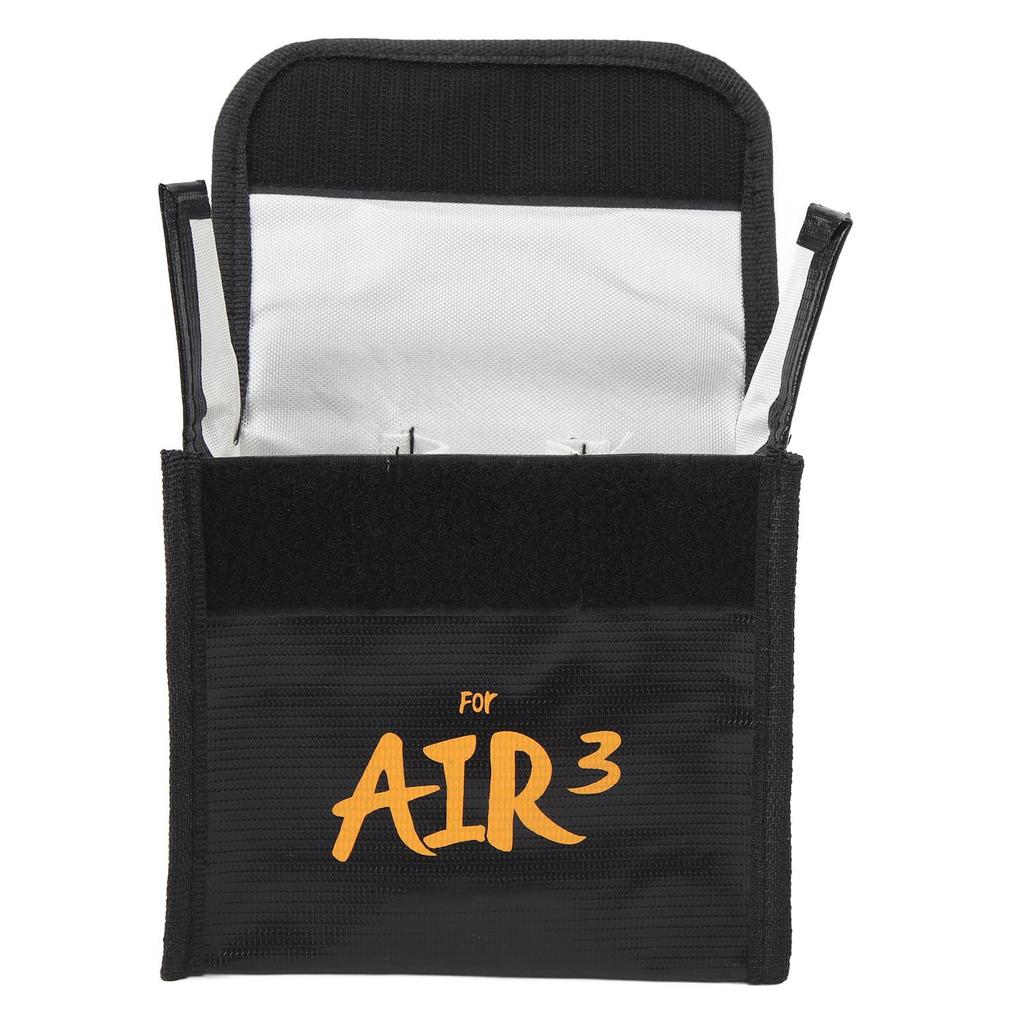 Battery Safe Bag Anti Radiation Flame Retardant Hook And Loop Closure Lithium  Batteries Explosion